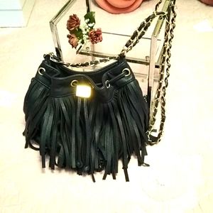 Olivia & Joy NY 💜Navy Fringed Crossbody